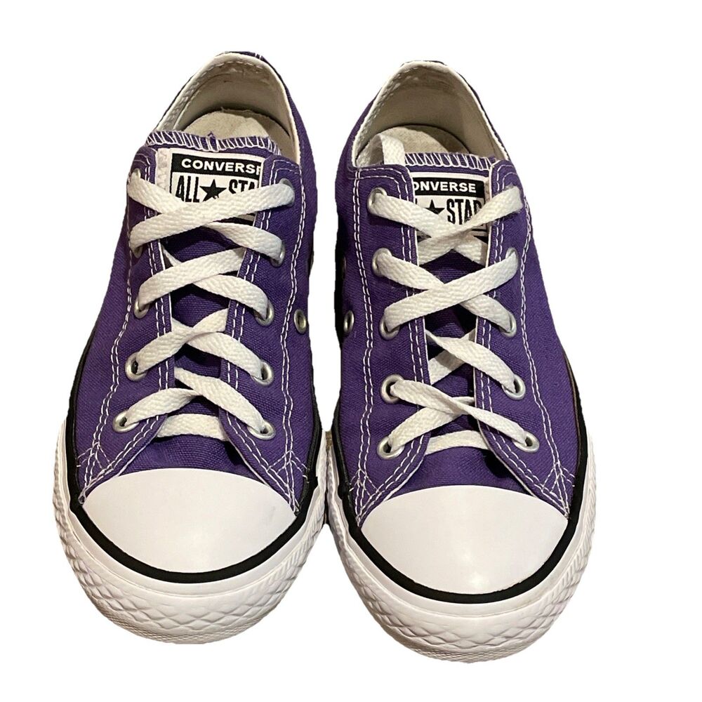 Converse Chuck Taylor All Star Purple Canvas Low Top Youth Size 2 337837F